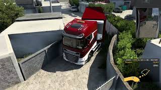 La Fameuse route étroite TiranaMARCHE ARRIÈRE  Euro Truck Simulator 2 [upl. by Einnel]