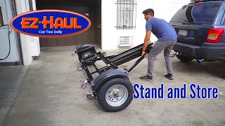 EZHaul Car Tow Dolly — Stand Up RV Trailer [upl. by Shore835]