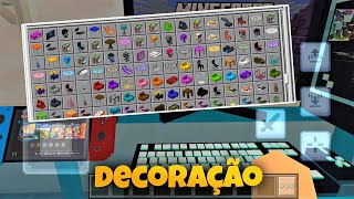 COMO TER MÓVEIS e DECORAÇÕES REALISTAS no MINECRAFT PE 121 [upl. by Anthea]