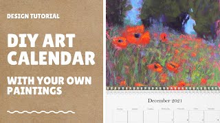 DIY Art Calendar  with your own Paintings [upl. by Aili]