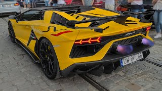 LOUD Novitec Lamborghini Aventador SVJ  BRUTAL V12 Sound [upl. by Lucania]