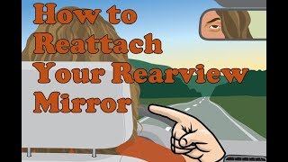 How to reattach your rear view mirror with Permatex mirror adhesive [upl. by Kalindi910]