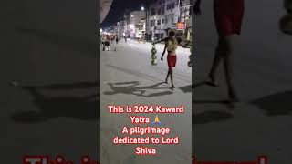 kawaryatra2024 shiv haridwar trending viral bholenath India pilgrimage [upl. by Llewop738]