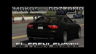 2 DRIVER SAN FRANCISCO AUDI İLE ŞEHİR İÇİ EL FRENİ MAKAS VE GAZLAMA SHOW 2 [upl. by Kubiak474]