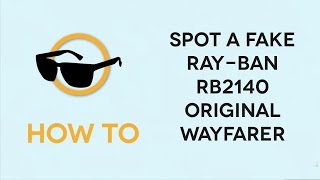 How to spot Fake RayBan RB2140 Original Wayfarer Sunglasses [upl. by Patrica629]