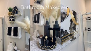 ULTIMATE BATHROOM DECORATING IDEA  MAKEOVER ON A BUDGET [upl. by Riannon]