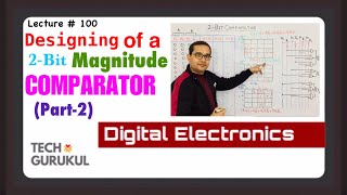 Designing of 2Bit Magnitude Comparator Part2 Tech Gurukul By Dinesh Arya [upl. by Trent]