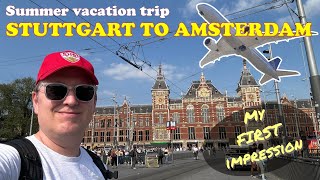 Summer vacation trip to the Netherlands  day 1 amsterdam holiday vacation vlog trip airport [upl. by Kal271]