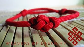 How to Tie an Eternity Knot Paracord Bracelet Tutorial [upl. by Raffo]