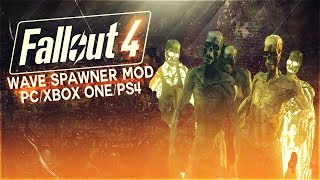 FALLOUT 4  MORE SETTLEMENT RAIDS  WAVE SPAWNER MOD PCXBOX ONE [upl. by Anilad]