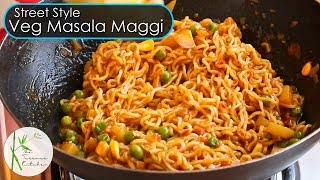 Mumbai Street Style Veg Masala Maggi  Vegetable Masala Maggi   The Terrace Kitchen [upl. by Elraet836]