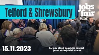 Telford amp Shrewsbury Jobs Fair  15112023 [upl. by Resneps907]