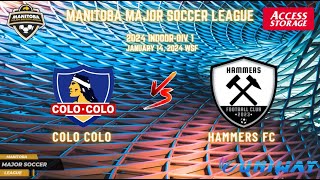 January 14th WSF Div 1 Colo Colo vs Hammers FC [upl. by Alyose]