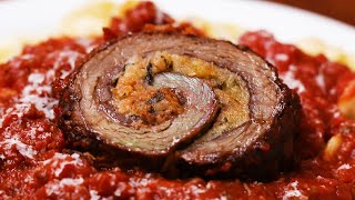 Beef Braciole Stuffed Italian Beef Roll [upl. by Kwang]