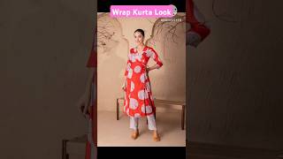 Wrap Kurtaytshorts viralvideo wrapdress wrapdesign [upl. by Martina905]