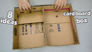 ✔ 8 Cardboard Box Ideas [upl. by Notnilc]