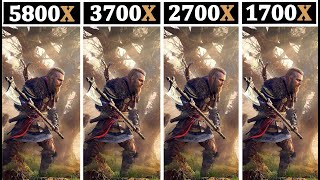 Ryzen 7 1700X vs 2700X VS 3700X vs 5800X  4K Ultrawide 1440P 1080P [upl. by Agnew461]