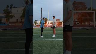 Quarterback Vs Kicker Crossbar Challenge [upl. by Nuawtna879]