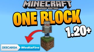 DESCARGA el mapa ONE BLOCK para Minecraft BEDROCK Y PE 120 [upl. by Hayton365]