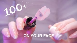 ASMR 100 TRIGGERS on YOUR FACE First Person  NonStop Tingles [upl. by Mildred]