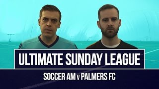 Soccer AM v Palmers FC  Horrific broken nose tackle [upl. by Colver]