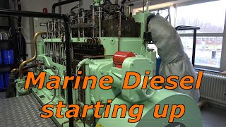 How to start up a Marine Diesel Engine [upl. by Harriman729]