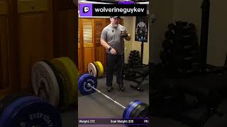 405 lbs Deadlift  wolverineguykev on Twitch [upl. by Horter]