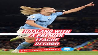 Crazy Stats Fact about Haaland haaland premierleague footballshorts football [upl. by Dimmick548]