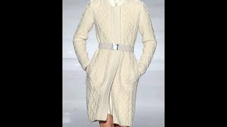 Связать Пальто Спицами для Женщин  модели 2019 Assign spokes Coats for Women Weisen Sie Speichen [upl. by Yetti]