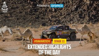 Extended highlights of Stage 11 presented by Aramco  Dakar2024 [upl. by Rellek936]