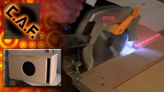 How to Make Sub Box Circular Saw No Table Saw Speaker Enclosure CarAudioFabrication [upl. by Lauder233]