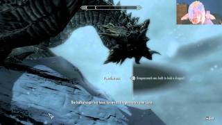 Skyrim  Alduin Battle with Paarthurnax Lets Play Part 41 [upl. by Neerol269]