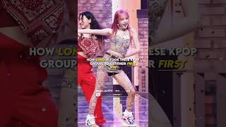 How long it took these kpop groups to get their first win kpop shortsviral kpopshorts [upl. by Ruby]