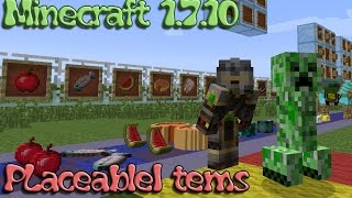 Minecraft 1710  MOD Items 3D [upl. by Eisej]