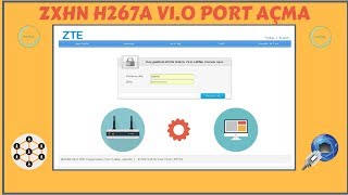 Modemde Port Açma  ZXHN H267A V10 2018 [upl. by Kira]