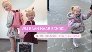 DE ZUSJES GAAN NAAR SCHOOL  EERSTE SCHOOLDAG  HERFSTVAKANTIE  JORDY amp JOELYN [upl. by Arhsub]