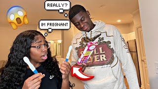 TELLING MY BOYFRIEND IM PREGNANT PRANK HE WAS HAPPY funny prank fyp couples [upl. by Drawets]