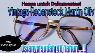 NFS  Rodenstock Martiin Oliv Vintage 80s [upl. by Lemyt]