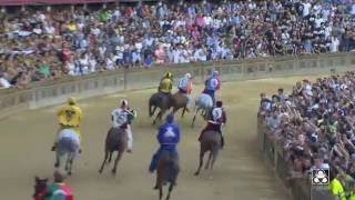 Palio di Siena 16 Agosto 2016 terza prova [upl. by Ymor]