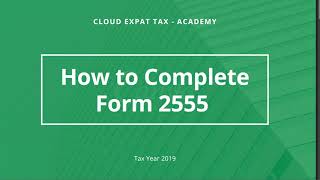 Form 2555 How to fill out  StepbyStep Instructions  Claim Foreign Earned Income Exclusion 2023 [upl. by Ennaharas]