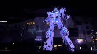 実物大ユニコーンガンダム立像演出『機動戦士ガンダムSEED』Cosmic Era Special Highlight SEED to FREEDOM [upl. by Annail]