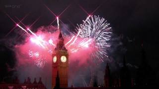 London Fireworks 2012 in full HD  New Year Live  BBC One [upl. by Giorgio]