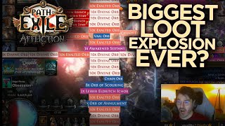 Highest Value Loot Explosion in PoE History  200 Div Value  323 Affliction League Group Play [upl. by Beatriz608]