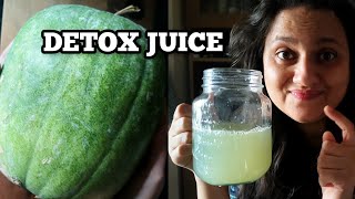 Ash Gourd Juice making process  Powerful detox juice healthyfood moodiehomechef [upl. by Joslyn]