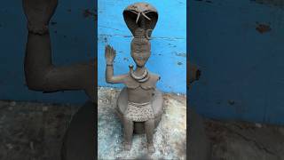 Mahadev idol makingbholenath murti makingsmahadev murti making shorts30 [upl. by Atsillak]