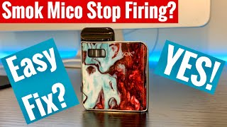 Smok Mico Stop Hitting Stop firing  SOLUTION  Easy Fix mico pod sytem [upl. by Helen]