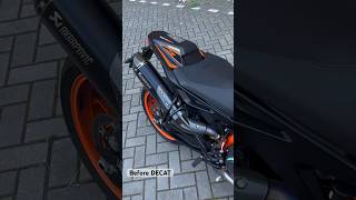 KTM 890 DUKE R  Arrow DECAT w Akrapovic  Before and After [upl. by Einre]