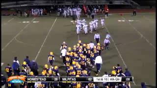 Milpitas defeats Homestead 6228 to advance in 2013 CIF CCS DI Playoffs [upl. by Vernen]