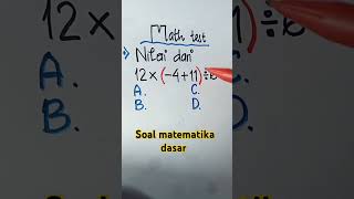 Soal matematika dasar pembahasansoalcpns matematika soalskdcpns soalcpns maths contohsoalcpns [upl. by Nezam]