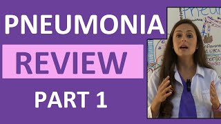 Pneumonia Symptoms Pathophysiology Nursing  Respiratory Disorders NCLEX Lecture Part 1 [upl. by Jobe]